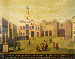 Plaza de San Juan de Dios nel 1596 da J. Garcia