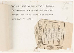 Lettera al redattore del concorso del Liverpool Weekly Courier, 1917 da J. Griffiths