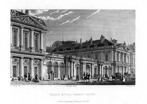 Palais Royal, Parigi, Francia, 1829 da J. Hanshall