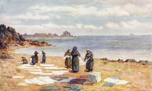 Giorno di asciugatura a La Houle da J. Hardwicke Lewis