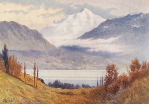 Monte Bianco da sopra Morges da J. Hardwicke Lewis