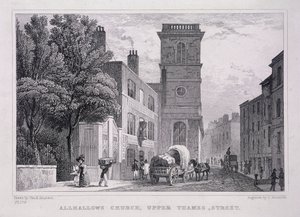 All Hallows the Great, Londra, c1829