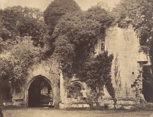 Vecchio portale, castello di Raglan, Monmouthshire