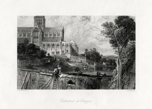 Cattedrale di Glasgow, Scozia, XIX secolo da J. Horsburgh