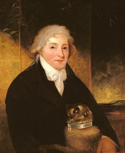 Venanzio Rauzzini con il suo Cane Turk da J. Hutchison