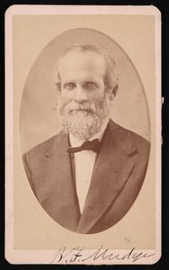 Ritratto di Benjamin Franklin Mudge 1817-1879, luglio 1873 da J Lee Knight