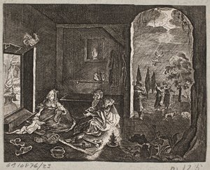 Illustrazione per Adam Olearius, "Persianischer Rosenthal von einem Sinnreichen Poeten Schich Saadi [...]", Schleswig 1660
