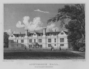 Apethorpe Hall, Northamptonshire da John Preston Neale