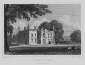 Armitage Park, Staffordshire da John Preston Neale