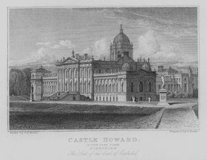 Castle Howard, Vista Sud-Est, Yorkshire, La Residenza del Conte di Carlisle da John Preston Neale