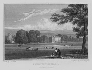 Prestwold Hall, Leicestershire da John Preston Neale
