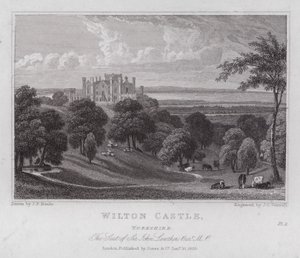 Castello di Wilton, Yorkshire, la Residenza di Sir John Lowther da John Preston Neale