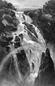 Le cascate Barron vicino a Cairns, Queensland, Australia, 1886 da J. R. Ashton