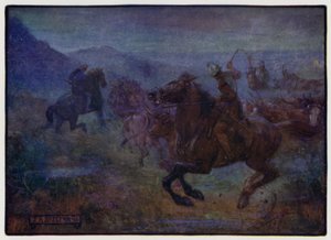 Incursione nei confini anglo-scozzesi da parte dei Border Reivers, inizio XVI secolo da J. R. Skelton