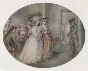 La passeggiata a Carlisle House, 1780, 1920 da J. R. Smith