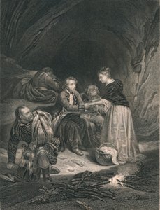 Carlo Edoardo Il Pretendente e Flora Macdonald, metà del XIX secolo da J. Rogers