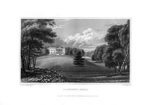 Claremont House, Esher, Surrey, 1829 da J. Rogers