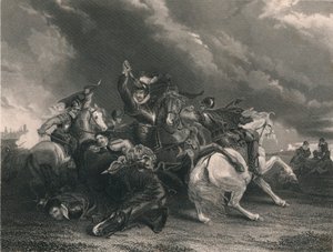 Sir William Russell alla Battaglia di Zutphen, 1586 da J. Rogers