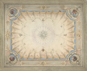 Progetto per il soffitto del boudoir, Ardgowan da J. S. Pearse.