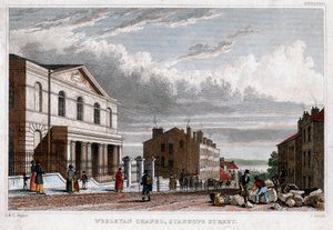Cappella Wesleyana, Stanhope Street, Londra, 1830 da J. Smith