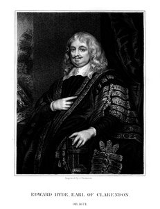 Edward Hyde, I conte di Clarendon, storico e statista inglese, 1824 da J. Thomson