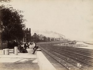 Veduta di 35th Street verso nord, Chicago, c.1888 da J. W. Taylor