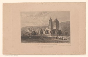 Vista della Johanniskirche, vicino a Lahnstein da J. Weeks