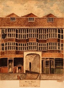 Locanda White Hart, Bishopsgate Street, c.1810 da J. Williams