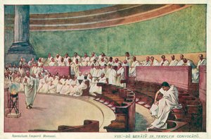 Cicerone attacca Catilina nel senato dell
