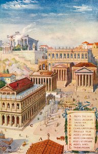 Impero Romano - Foro Romano (stampa) da J. Williamson