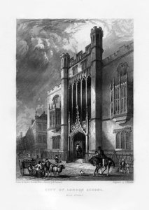 City of London School, Londra, XIX secolo da J. Woods
