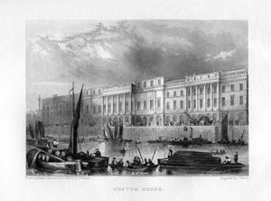 Custom House, Londra, XIX secolo