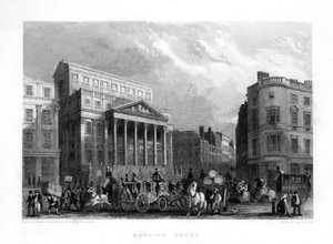 Mansion House, Londra, XIX secolo da J. Woods
