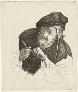 Uomo che si diverte con la sua penna da Jabes Heenck