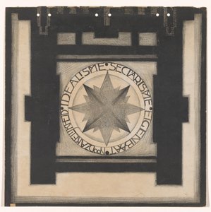 Retro della copertina di Wendingen 1920 da Jac Jongert