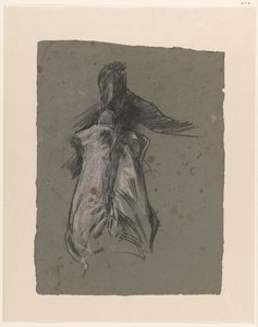 Gambe di una figura piegata in avanti da Jac van Looij