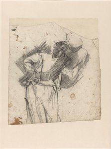 Due figure in piedi, abbracciate, viste di schiena da Jac van Looij