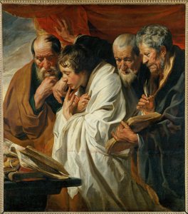 I quattro evangelisti Matteo, Luca, Marco e Giovanni ... da Jacob (studio of) Jordaens