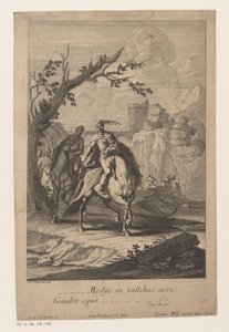 Cavalieri attraversano la valle