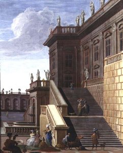 Il cortile di un palazzo barocco