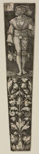 Guaina del pugnale con un Landsknecht da Jacob Binck
