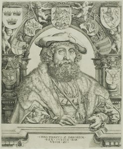 Re Cristiano II di Danimarca da Jacob Binck