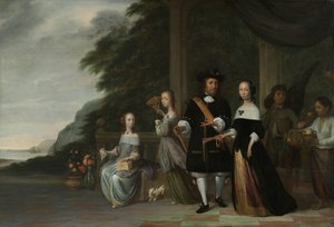 Pieter Cnoll, Cornelia van Nijenrode, le loro Figlie e Due Servi Schiavi da Jacob Coeman