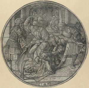 Derisione di Cristo (La Passione Rotonda) da Jacob Cornelisz van Oostsanen