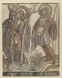 I santi Cristoforo e Sebastiano (serie: Santi con Anna a Tre) da Jacob Cornelisz van Oostsanen