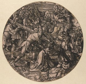 Portare la croce da Jacob Cornelisz van Oostsanen