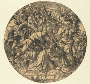 Portare la croce da Jacob Cornelisz van Oostsanen