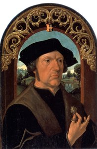 Ritratto di un uomo. Ritratto di un uomo della borghesia olandese, che tiene in mano un gioiello d