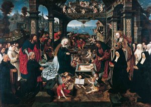La Natività di Cristo da Jacob Cornelisz van Oostsanen