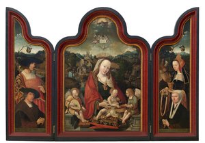 Trittico di Pompeius Otto e sua moglie Gerbich Claesdr